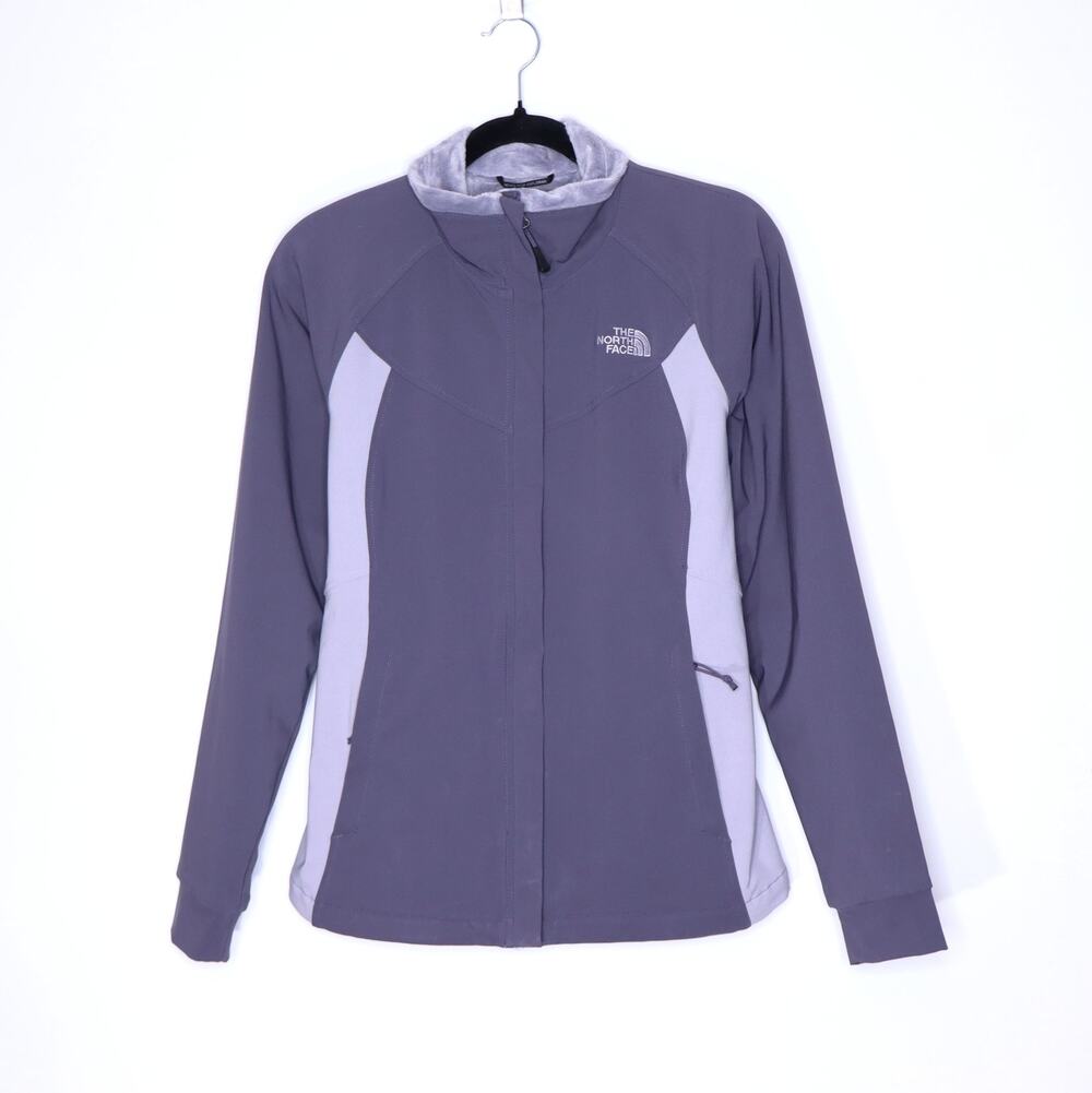 THE NORTH FACE Ruby Raschel Fleece Jacket Gray Full Zip High Neck Women's S